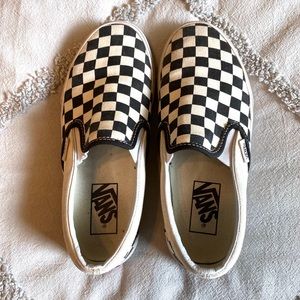 Black and White Checkered Vans